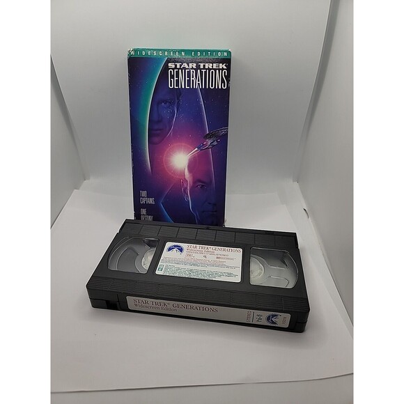 Sealed Vintage Star Trek Generations Wideacreen VHS Tape 1995 - Picture 6 of 9